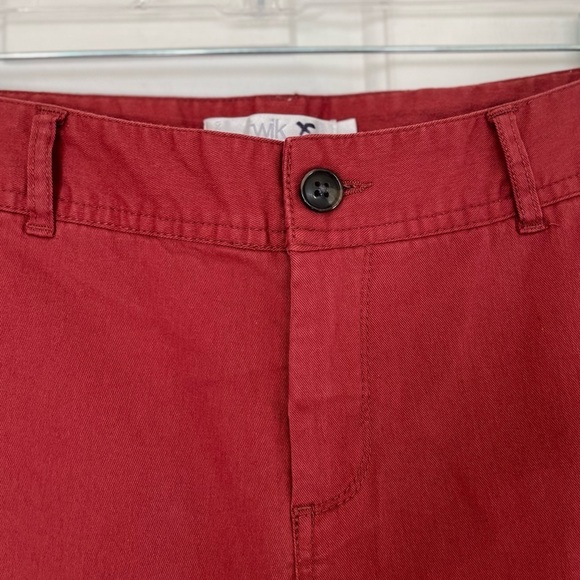 TWIK High Waist Straight Leg Pant 9 Red - Picture 6 of 16